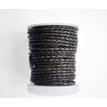 (902) 3 мм, Антик черный матовый, шнур плетеный