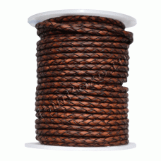 (903) 3 мм, Антик коричневый Матовый, шнур плетеный