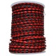 (102/107) 4 мм, черный / красный (black/red), шнур плетеный