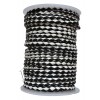 (102/108) 4 мм, черный / белый (black/white), шнур плетеный