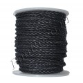 (102.Мат) 8 нитей, черный матовый (black matt), шнур плетеный