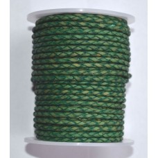 (926) 3 мм, Антик зеленый Матовый, шнур плетеный