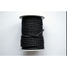(102.Мат) 5 мм, черный матовый (black Matt), шнур плетеный