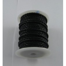 (102.Мат) 2.5 мм, черный матовый (black Matt) шнур плетеный