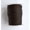 (103.Mat) 3 мм,  темно-коричневый матовый (dark brown matt), шнур плетеный