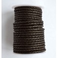 (103.Mat) 4 мм,  темно-коричневый матовый (dark brown matt), шнур плетеный