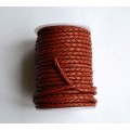 (106.Mat) 4 мм, красно-коричневый матовый (tan matt), шнур плетеный