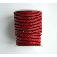 (118.Mat) 3 мм, темно-красный матовый (dark red matt), шнур плетеный
