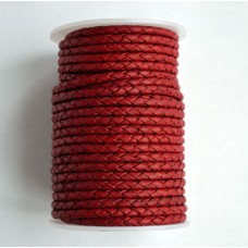 (118.Mat) 4 мм, темно-красный матовый (dark red matt), шнур плетеный