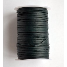 (125.Mat) 3 мм, темно-зеленый матовый (dark green matt), шнур плоский