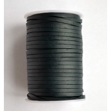 (125.Mat) 4 мм, темно-зеленый матовый (dark green matt), шнур плоский