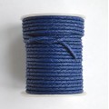 (131.Mat) 3 мм, темно-синий матовый (blue matt), шнур плетеный