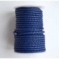 (131.Mat) 4 мм, темно-синий матовый (blue matt), шнур плетеный