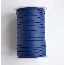 (131.Mat) 3 мм, темно-синий матовый (blue matt), шнур плоский
