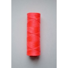 (2812 neon pink) 1мм, нить вощеная плоская / полиэстер, 100м 