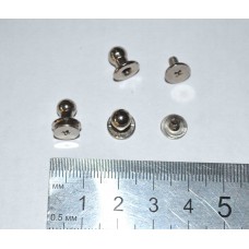 никель, d-6 мм, h-9.2mm, h1-4мм, винт кобурный #08, Китай