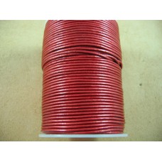(506) 2 мм, красный металлик, шнур круглый  